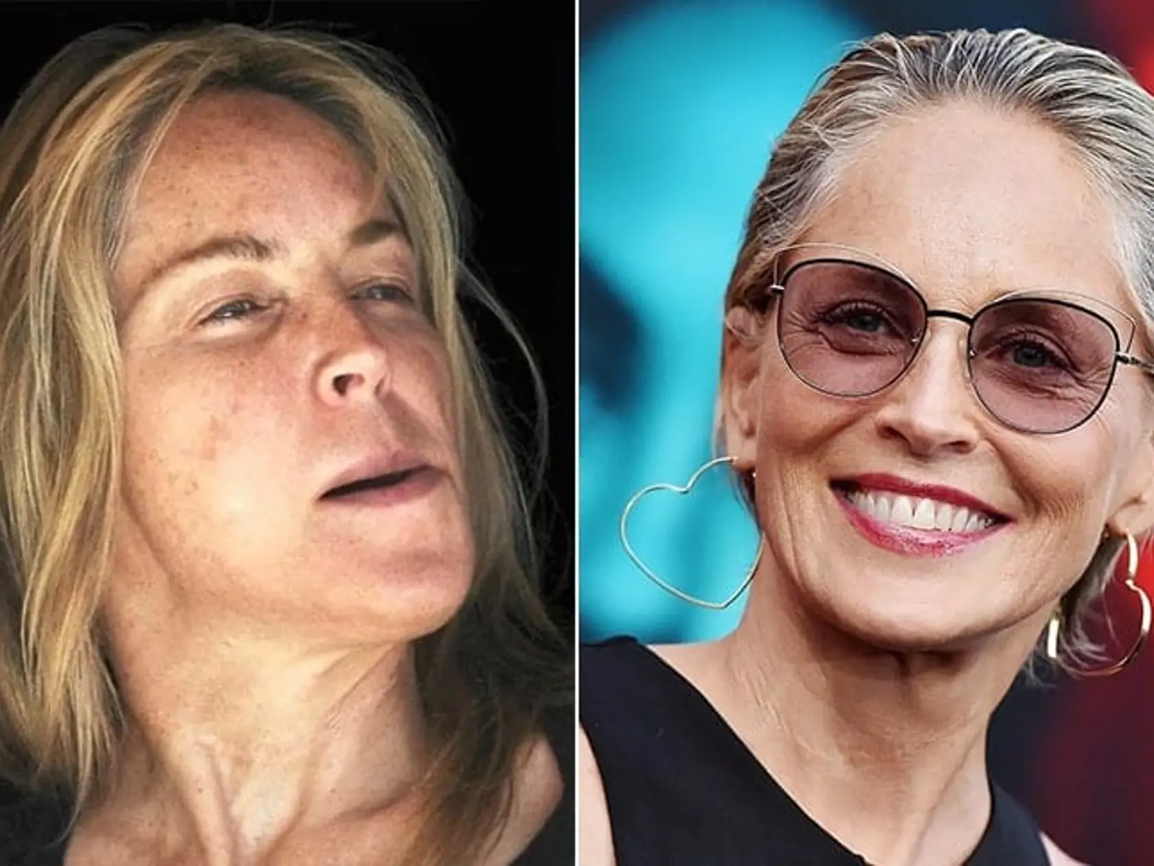 Sharon Stone krása ostala aj po 60-tke. Mejkap jej zvýrazní krásny úsmev a pomôže omladnúť aj o 10 rokov.