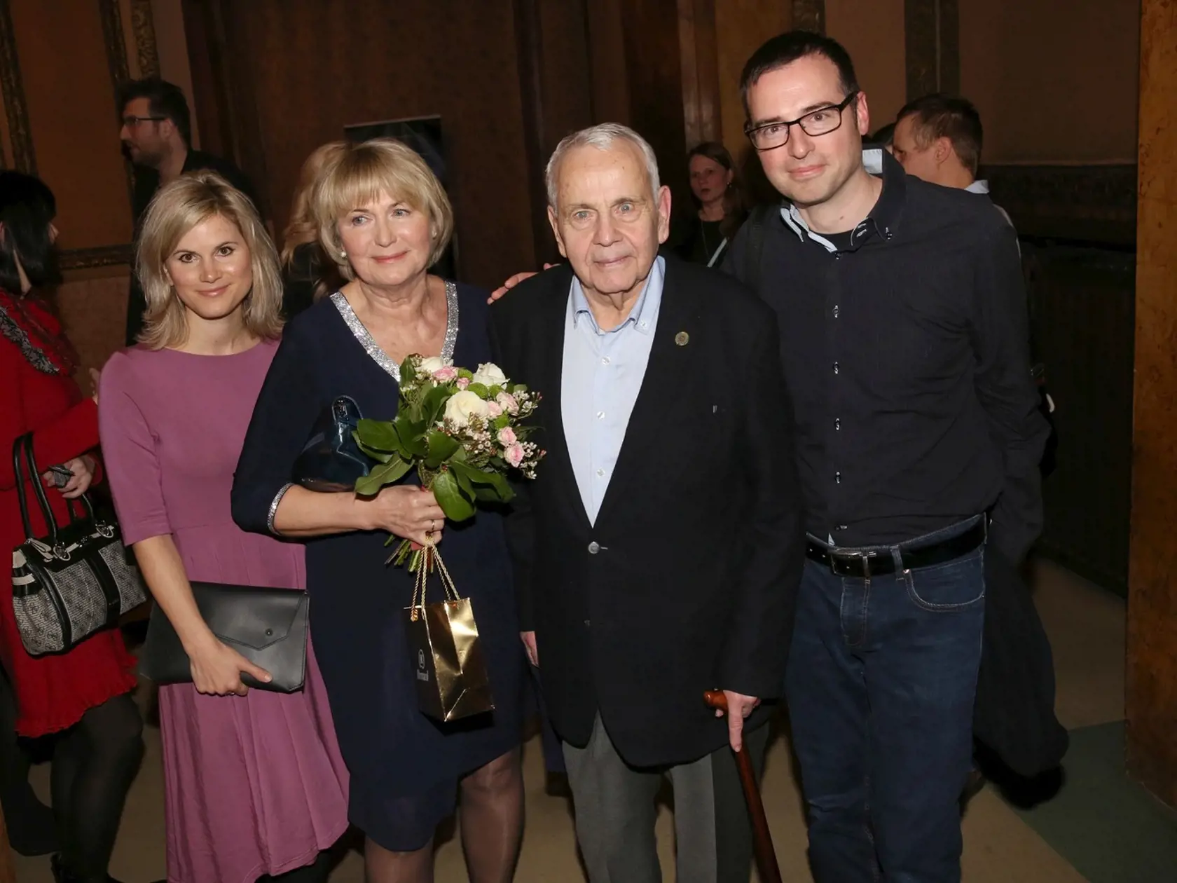 Eliška Balzerová s manželom Janom, synom Janom a dcérou Adélou.