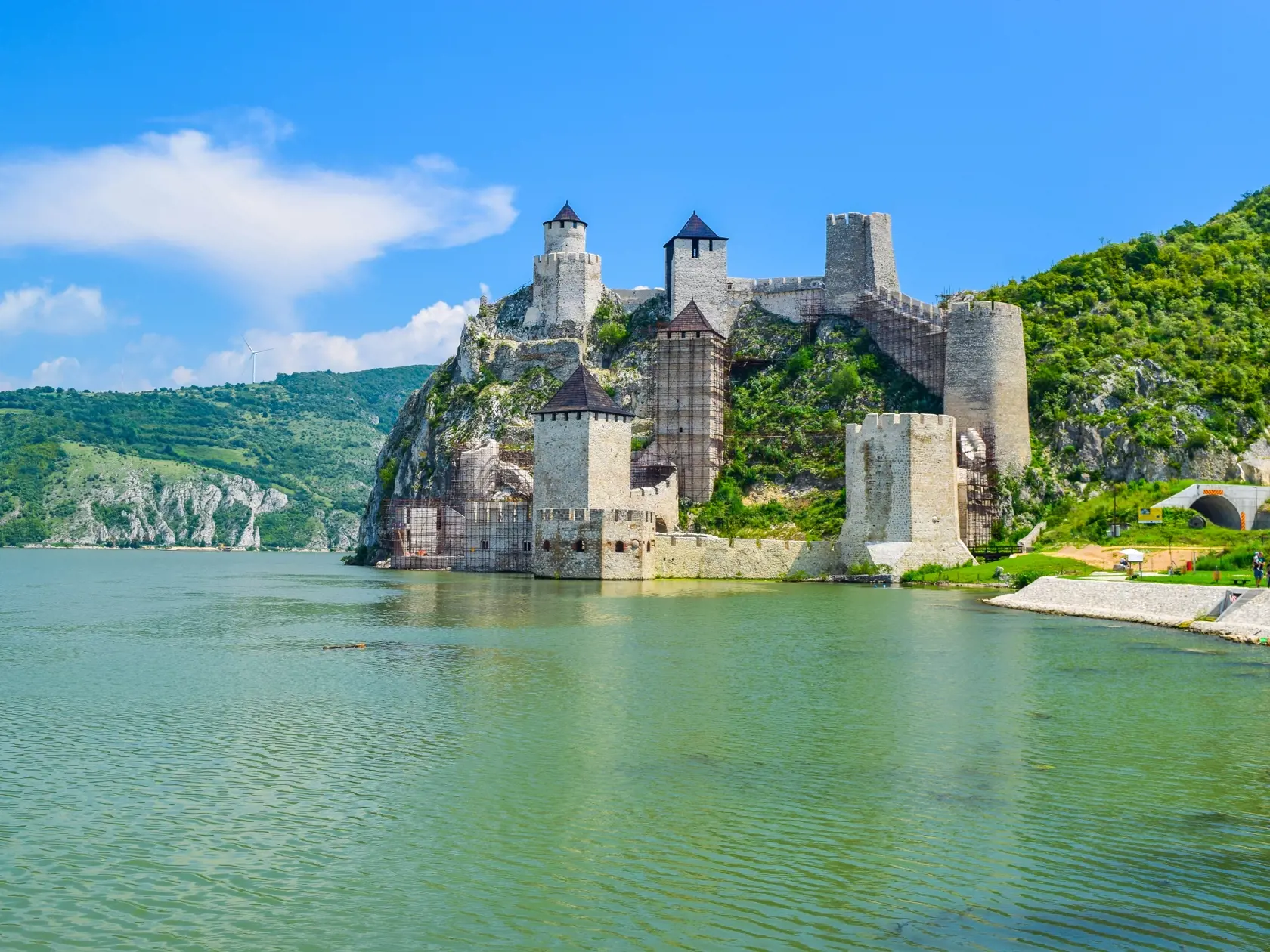 The,Old,Medieval,Golubac,Fortress,That,Is,Being,Restored,,Located