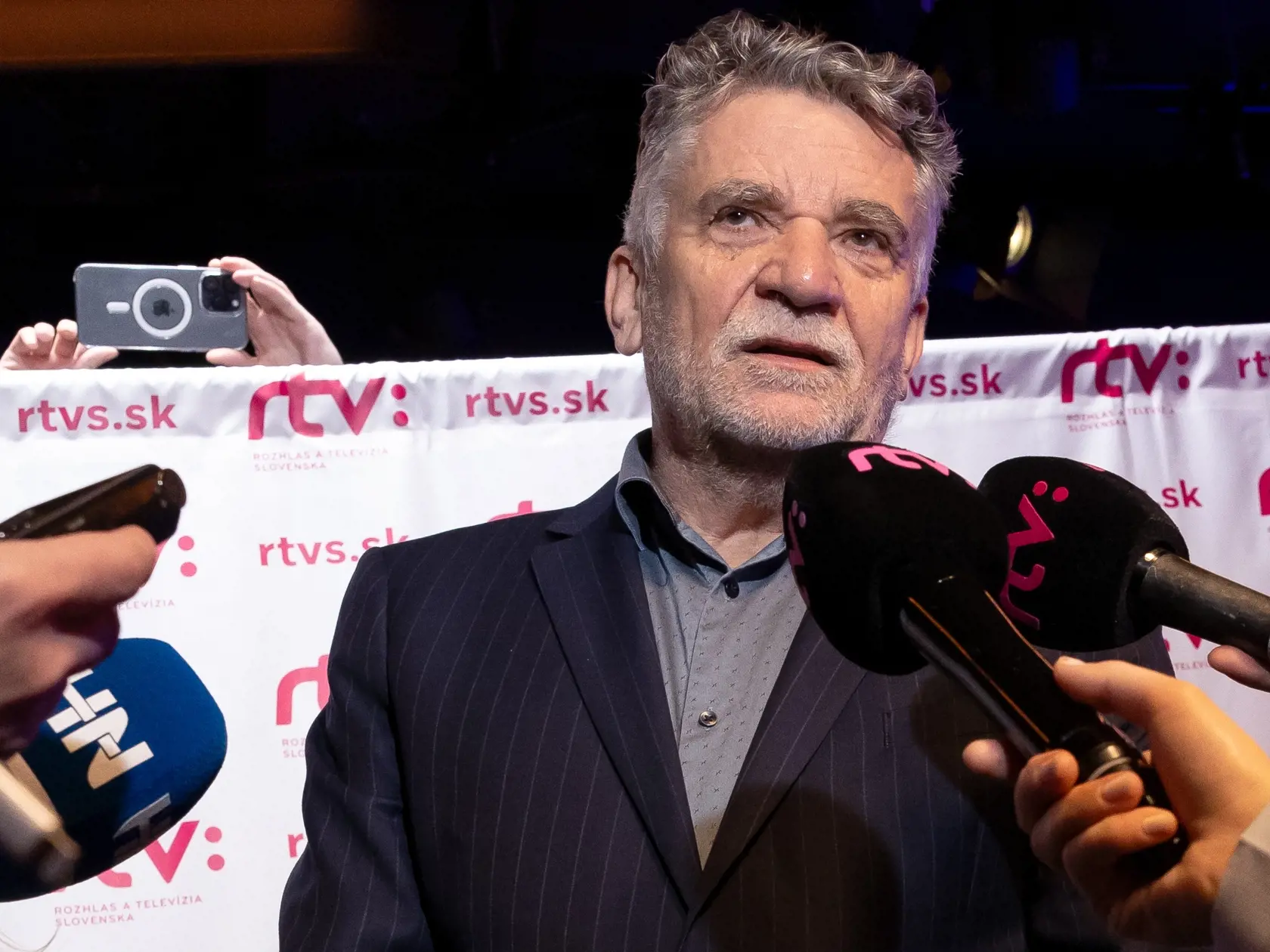 Arténa - audiovizuálna dielňa RTVS. Oficiálne otvorenie nových školiacich priestorov Slovenskej televízie v Mlynskej doline. Na snímke je riaditeľ RTVS Ľuboš Machaj.