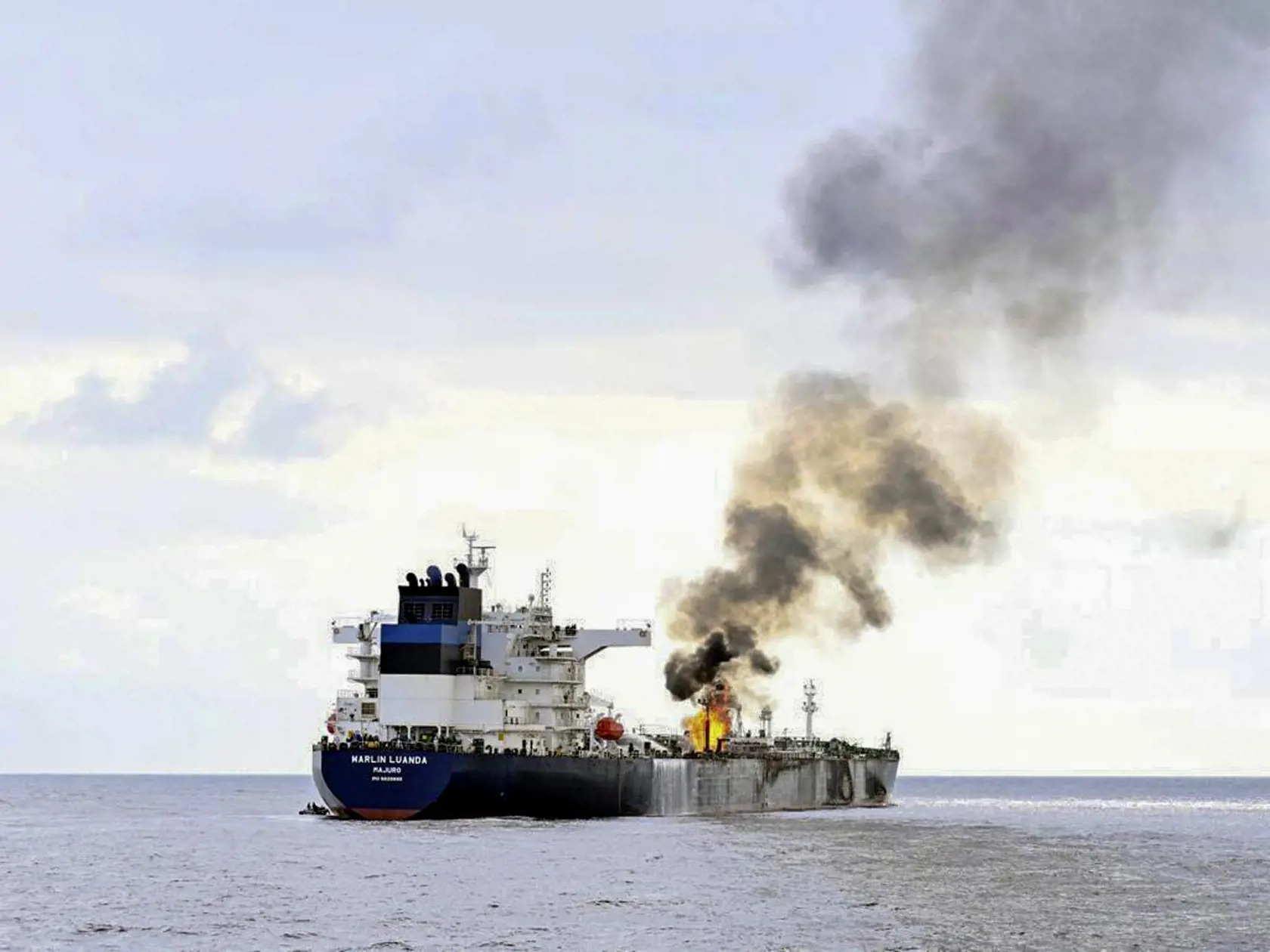 Energetický šok. Koncom januára Húsíovia trafili ropný tanker Marlin Luanda.
