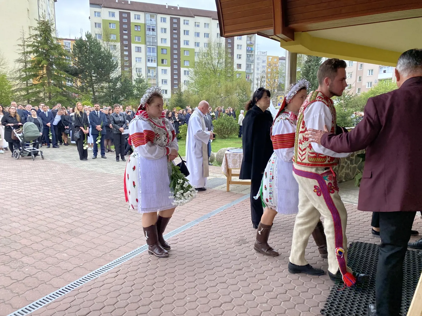 Pohreb troch obetí tragickej havárie pri Spišskej Kapitule v sobotu 6. 4. 2024.