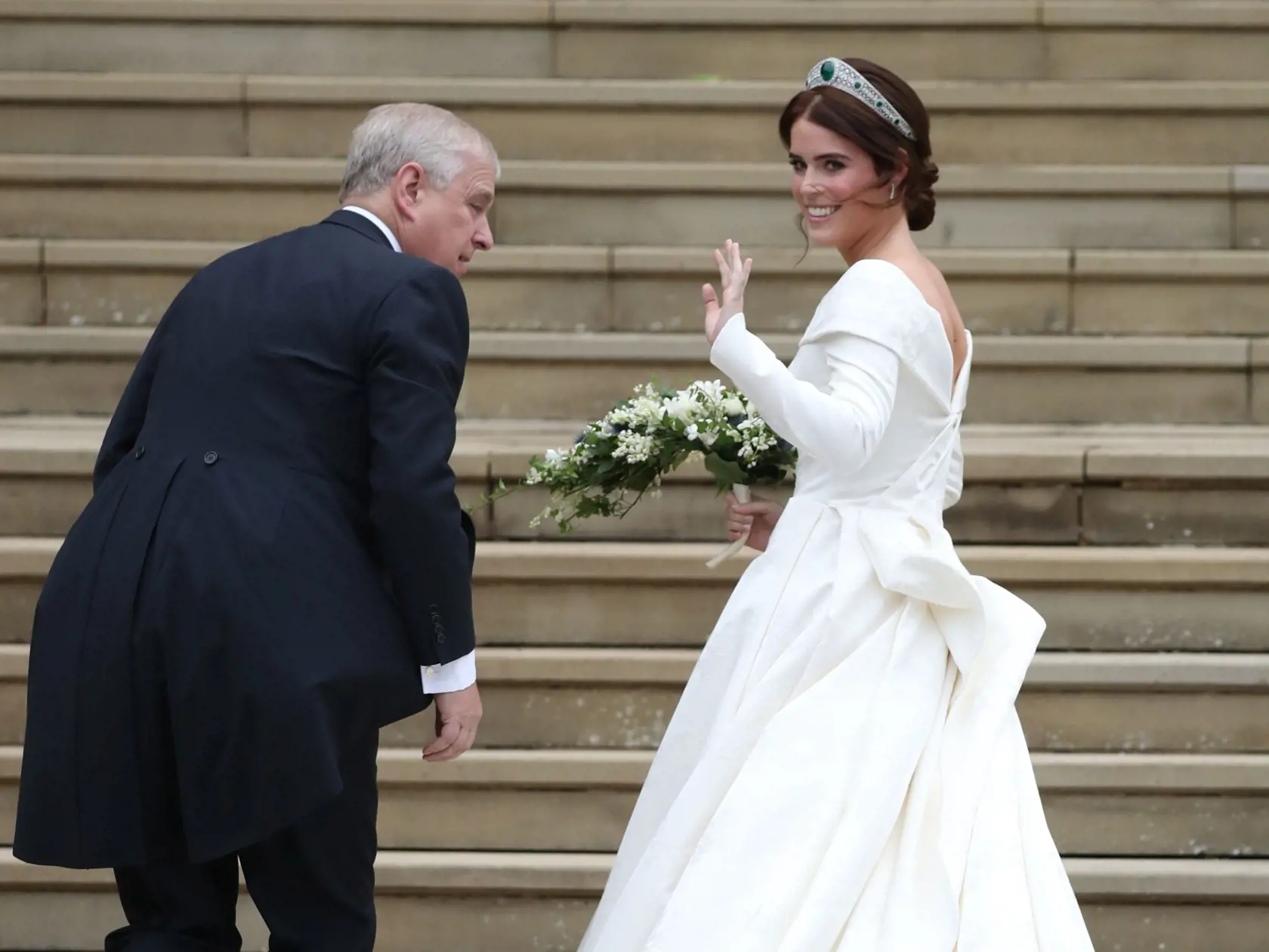 Svadba princeznej Eugenie a Jacka Brooksbanka.
