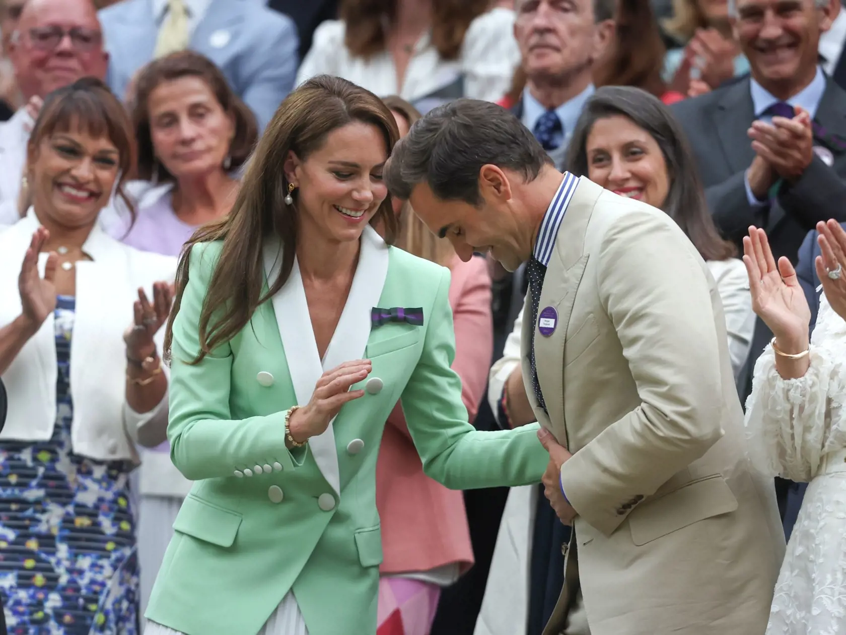 Roger Federer sa dobre bavil s vojvodkyňou Kate.