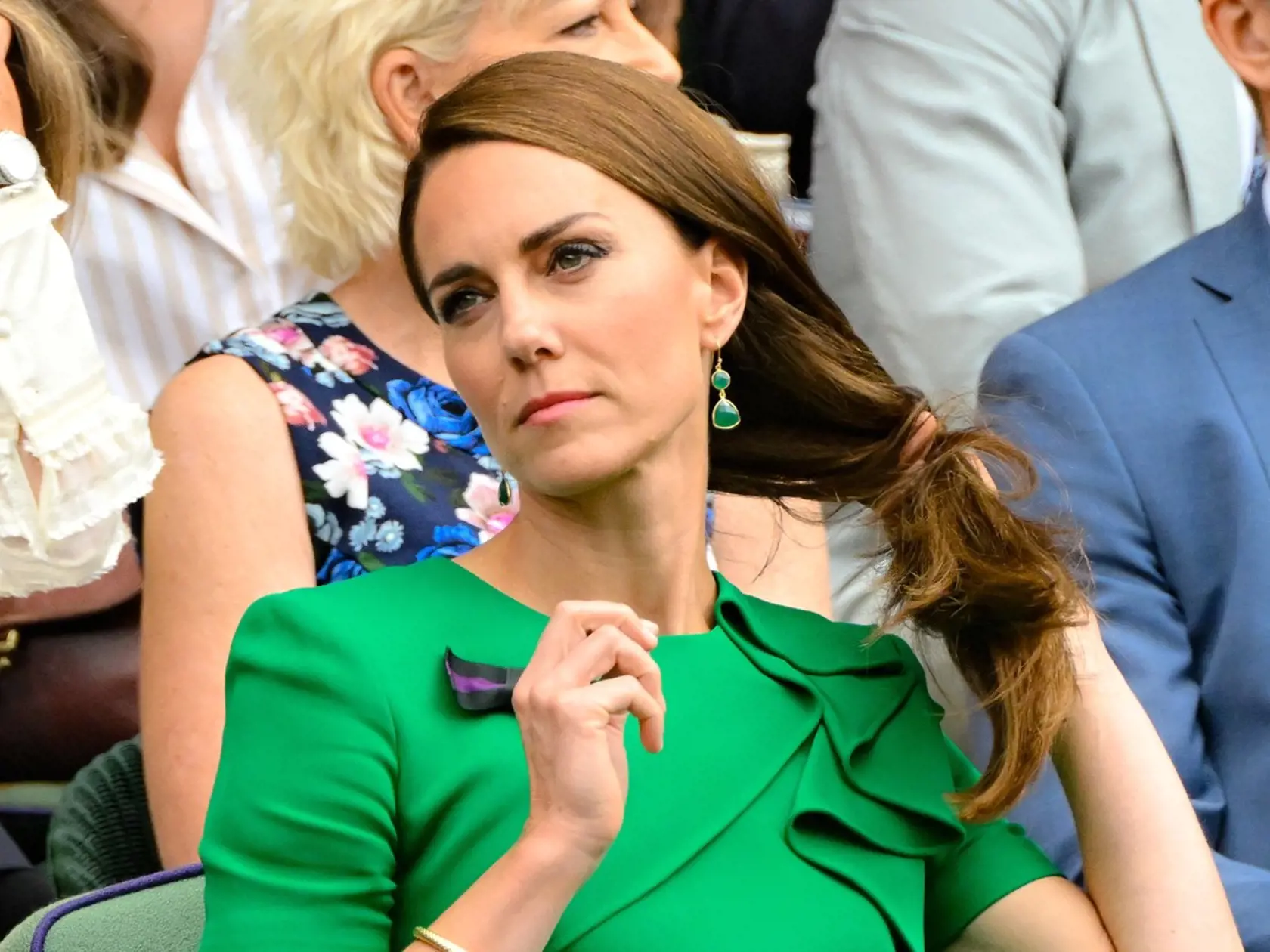 Kate s manželom Williamom a deťmi bola počas finále pod drobnohľadom objektívov fotografov.