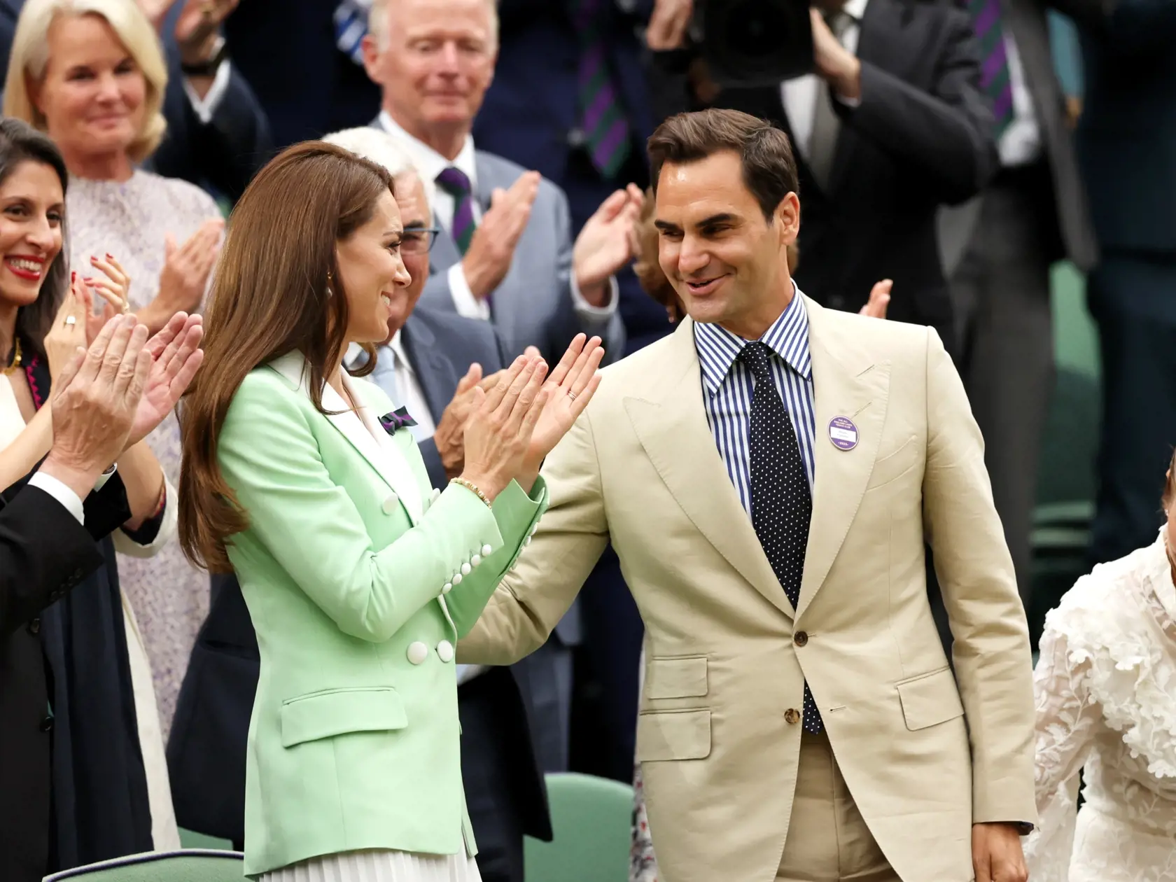 Roger Federer sa na tribúne dobre bavil s vojvodkyňou Kate.