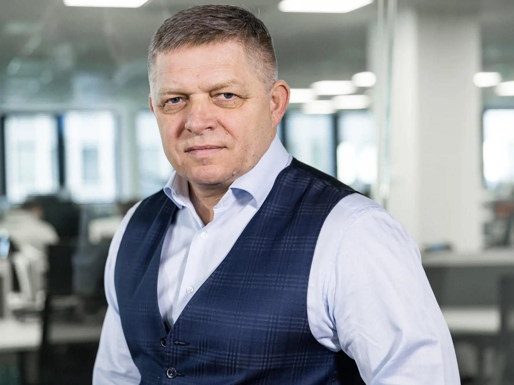 Diskusná relácia "Karty na stôl", ktorej hosťom bol Robert Fico.