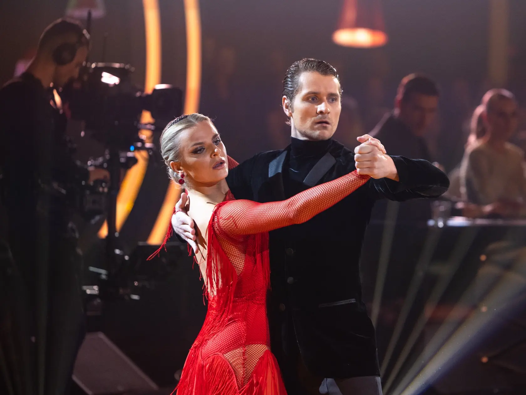 Na snímke Marek Rozkoš a Natália Horváthová počas piateho  kola Let's dance 2025.