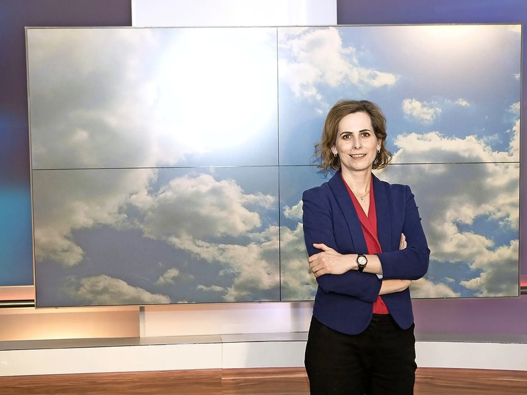 Meteorologička Miriam Jarošová.