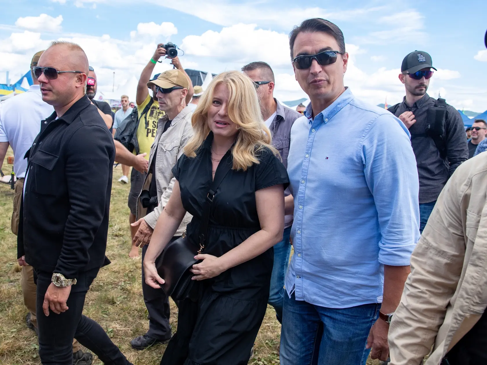 Prezidentka na festival Pohoda. 