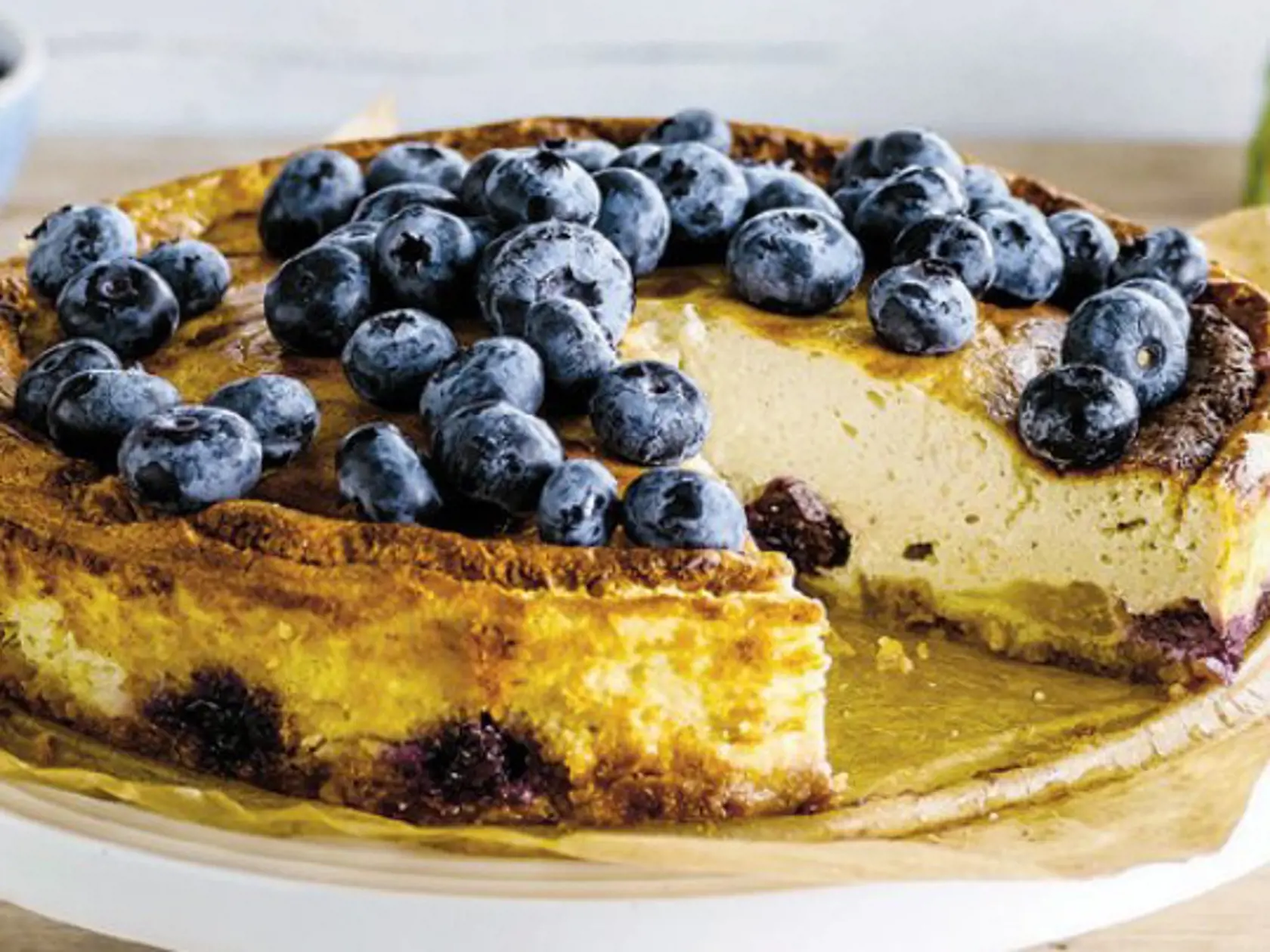 Čučoriedkový cheesecake