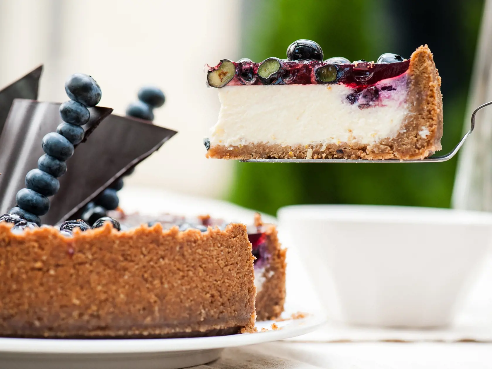 Čučoriedkový cheesecake