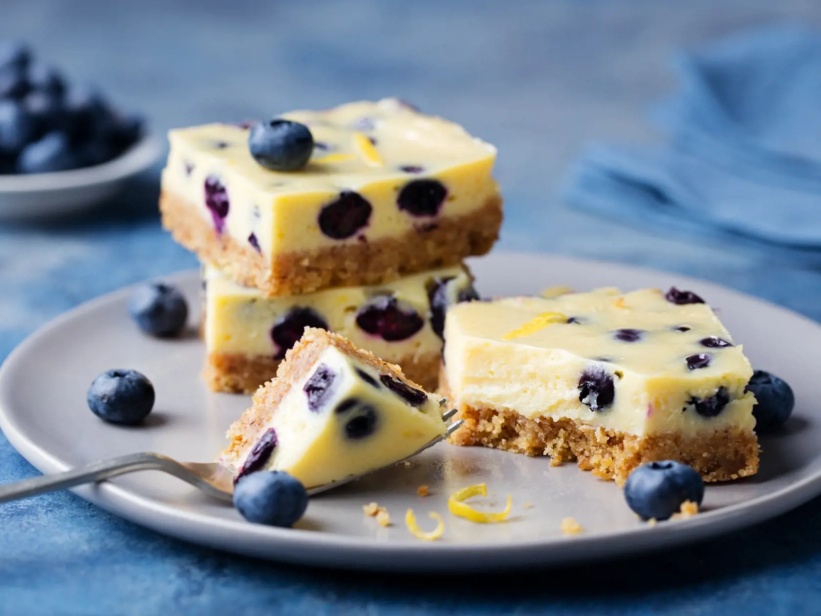 Čučoriedkový cheesecake