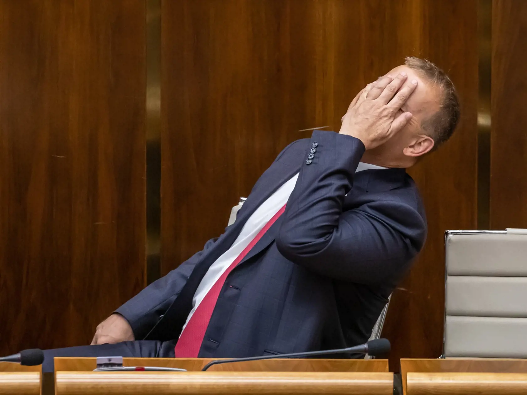 Na snímke je Boris Kollár, predseda parlamentu počas 65. schôdze parlamentu. 