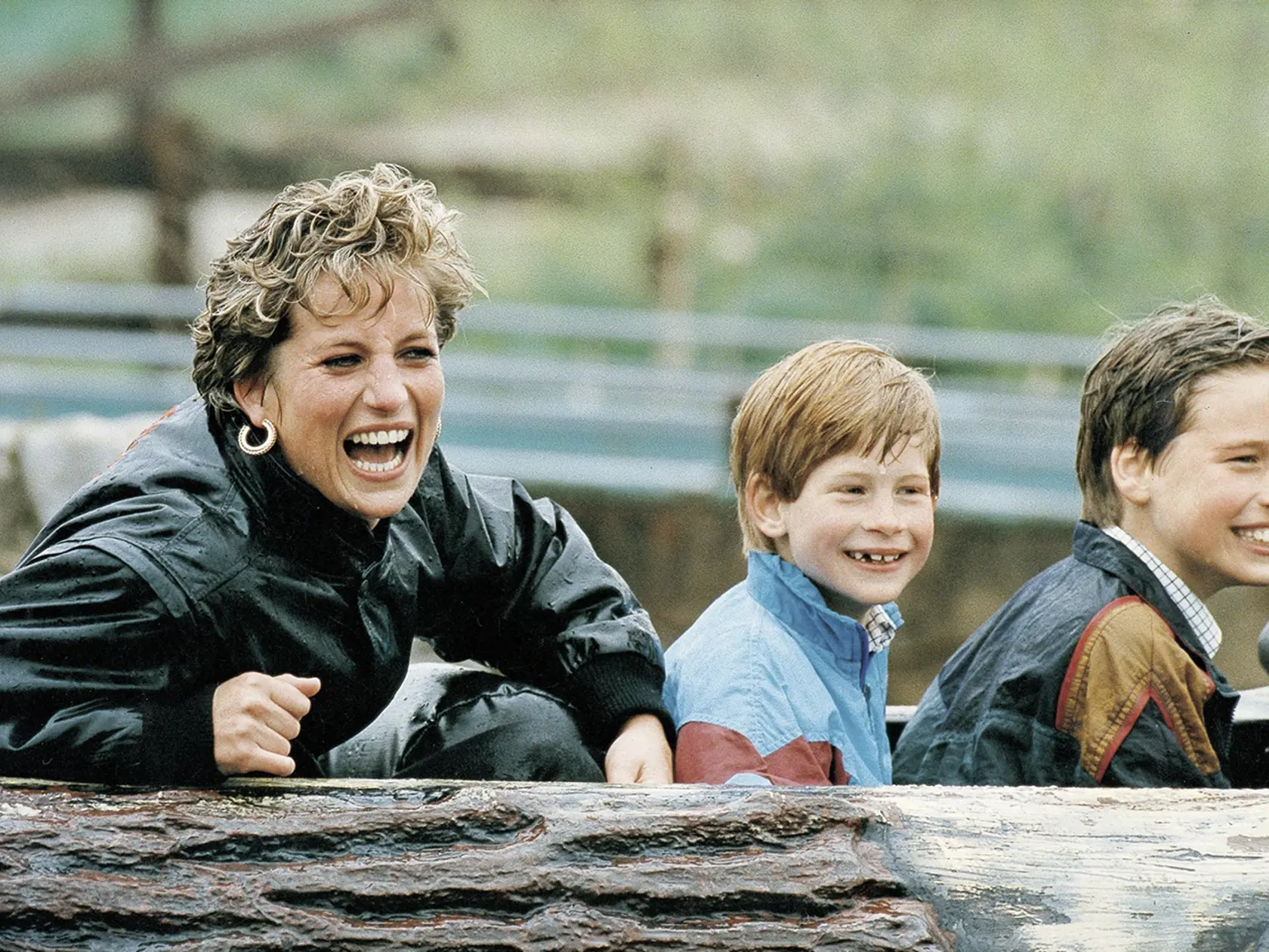 Princezná Diana s Harrym a Williamom.