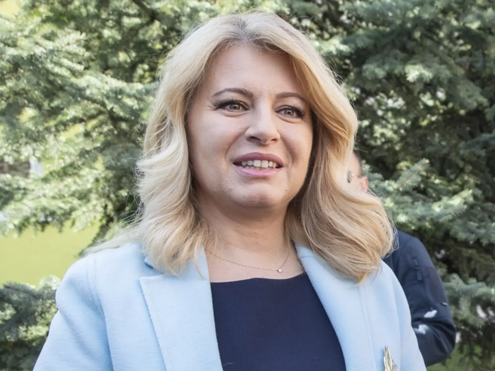 Na snímke je prezidentka Zuzana Čaputová vo volebnej miestnosti v Pezinku, kde hlasovala v 1. kole prezidentských volieb.