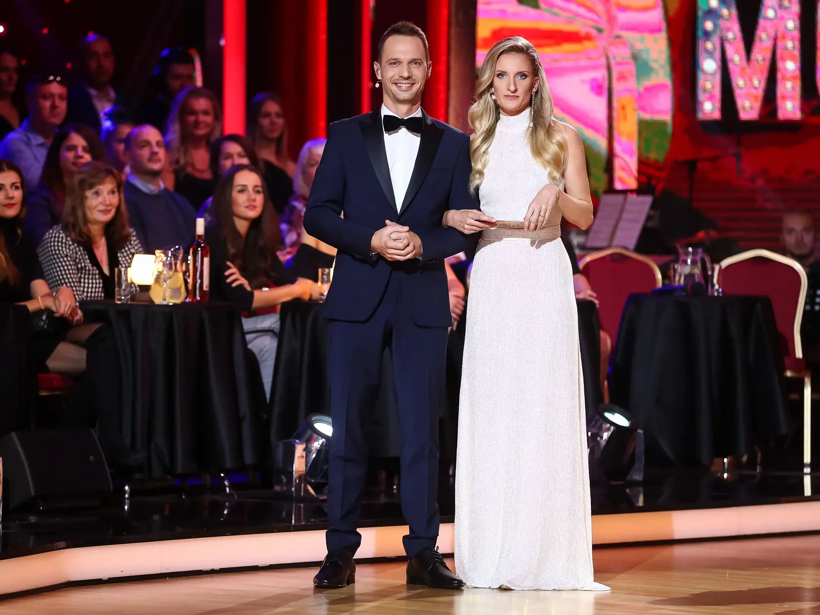 3. kolo tanečnej súťaže celebrít Lets Dance vysielanej naživo z Bratislavskej Incheby. Na snímke Martin Rausch a Adela Vinczeová