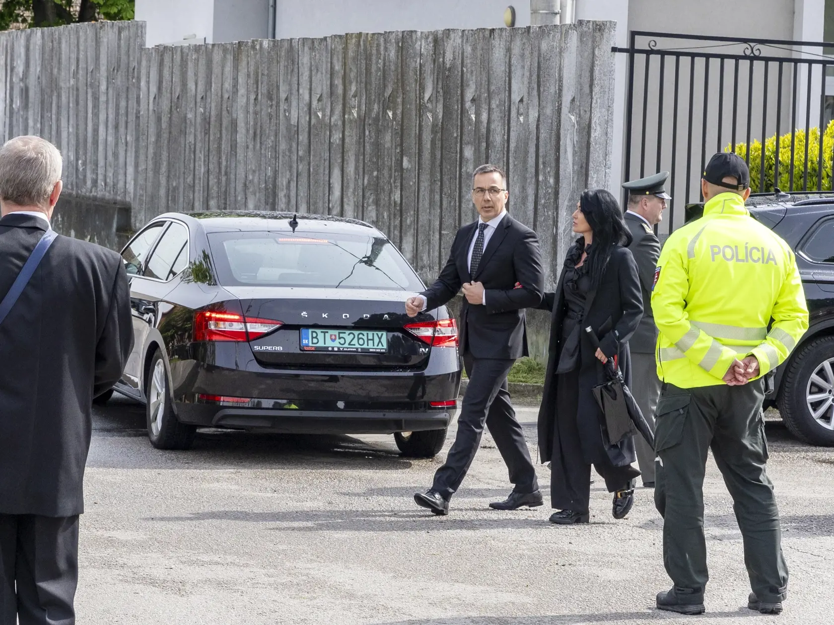 Pohreb zosnulej manželky poradcu ministra vnútra Ladislava Csemiho. 