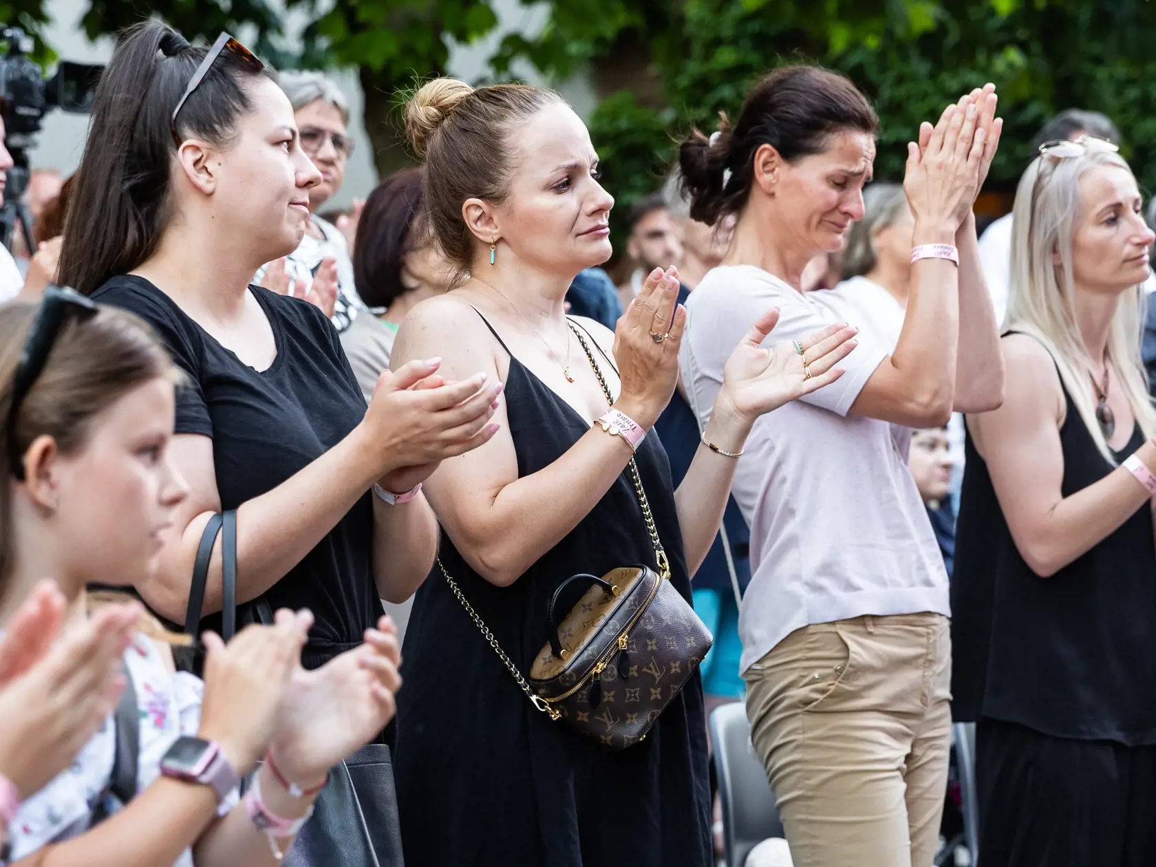 Spomienková akcia na herca Dana Heribana v Trnave. Na snímke Zuzana Kubovčíková Šebová.