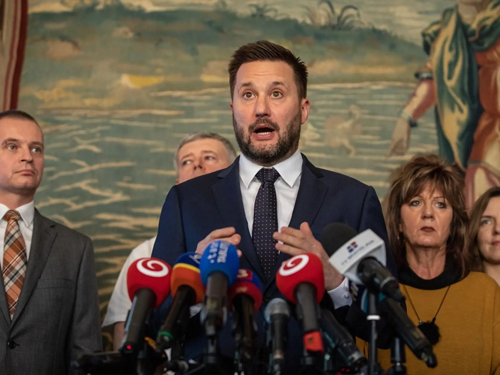 Tlačová konferencia v Primacialnom paláci