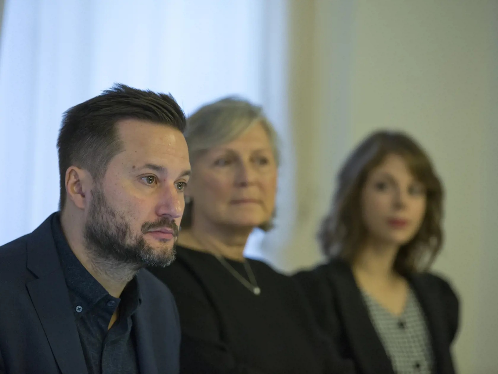 Tlačová konferencia nového primatóra Bratislavy Matúša Valla, na ktorej predstavil svoj realizačný tím