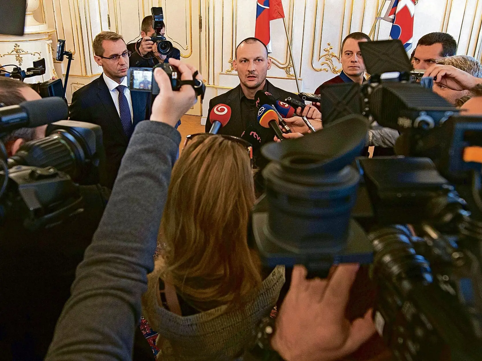 Vyšetrovateľ Marek Gajdoš u prezidenta Kisku.