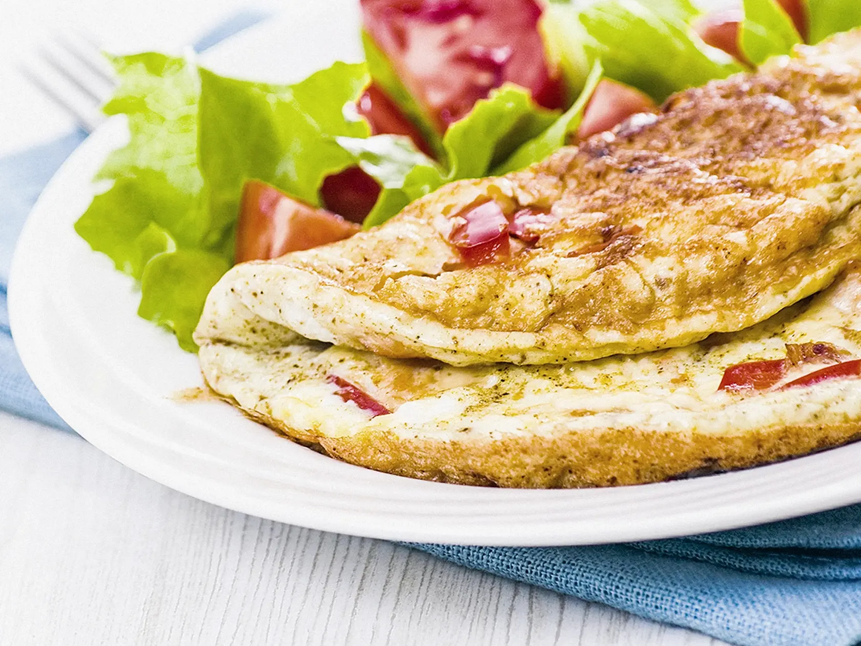 Frittata so slaninou a  zeleninou