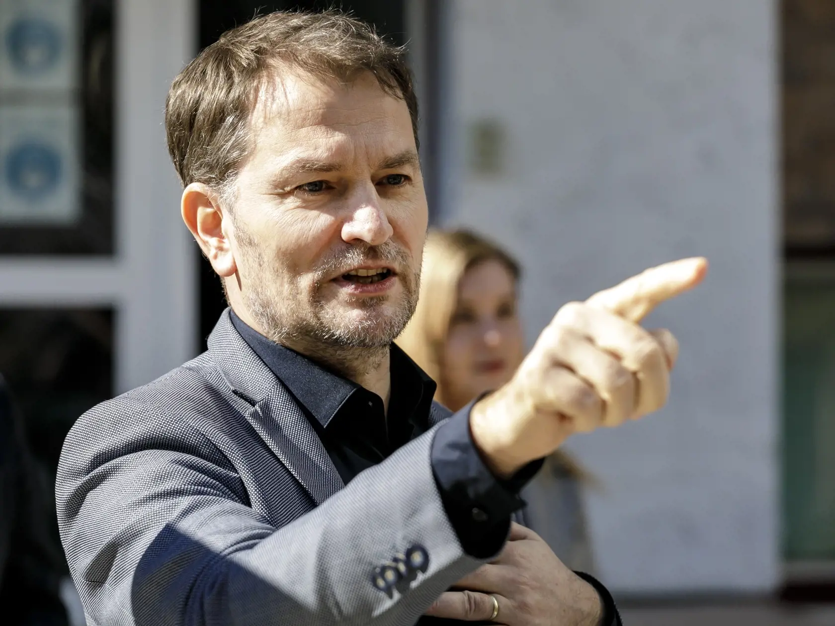 Na snímke podpredseda vlády a minister financií SR Igor Matovič počas spoločného vyhlásenia ministrov financií a zdravotníctva k financovaniu sektora zdravotníctva v Bratislave 22. marca 2022. FOTO TASR - Dano Veselský