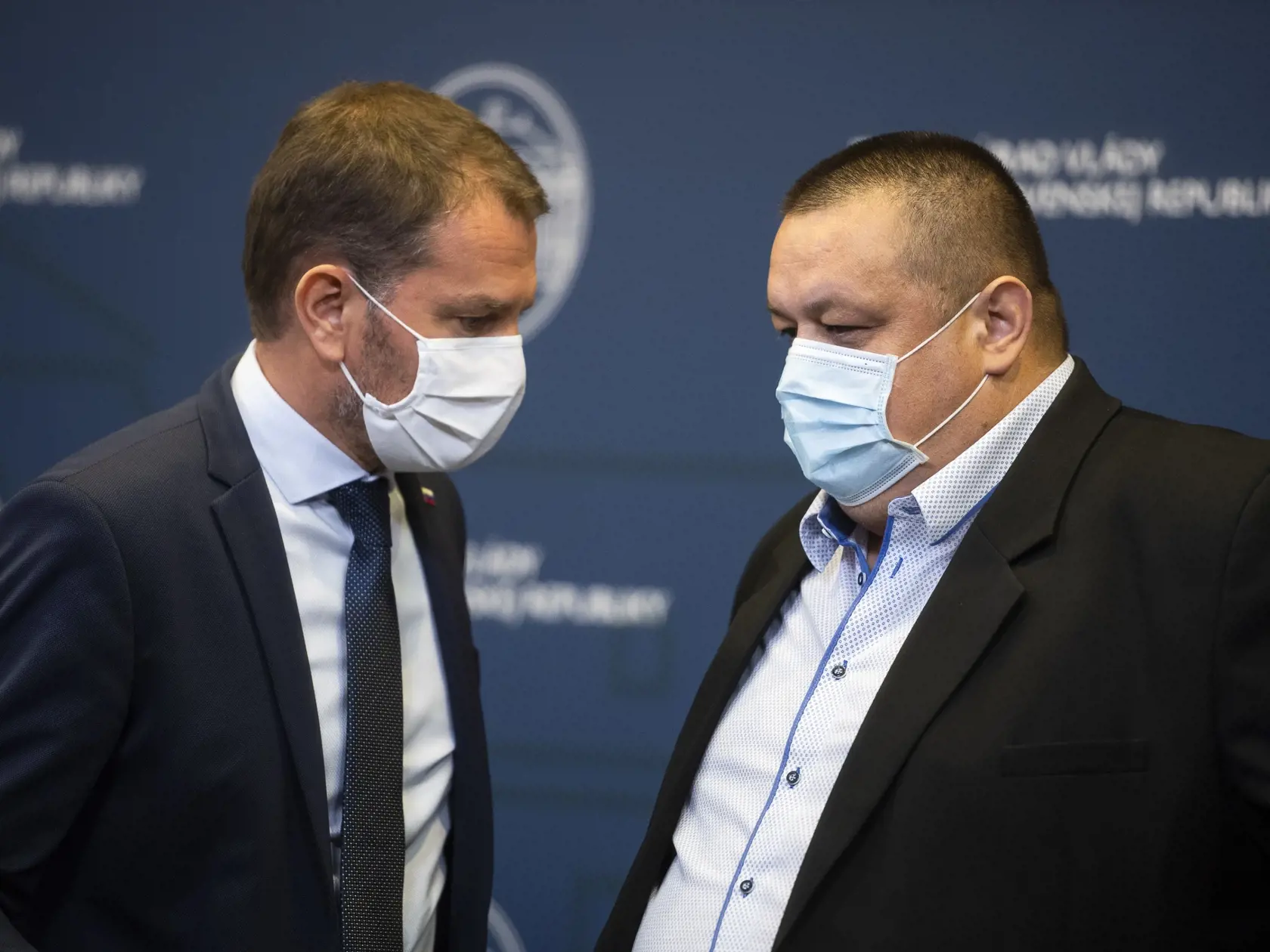 Igor Matovič (OĽANO) a hlavný hygienik SR Ján Mikas