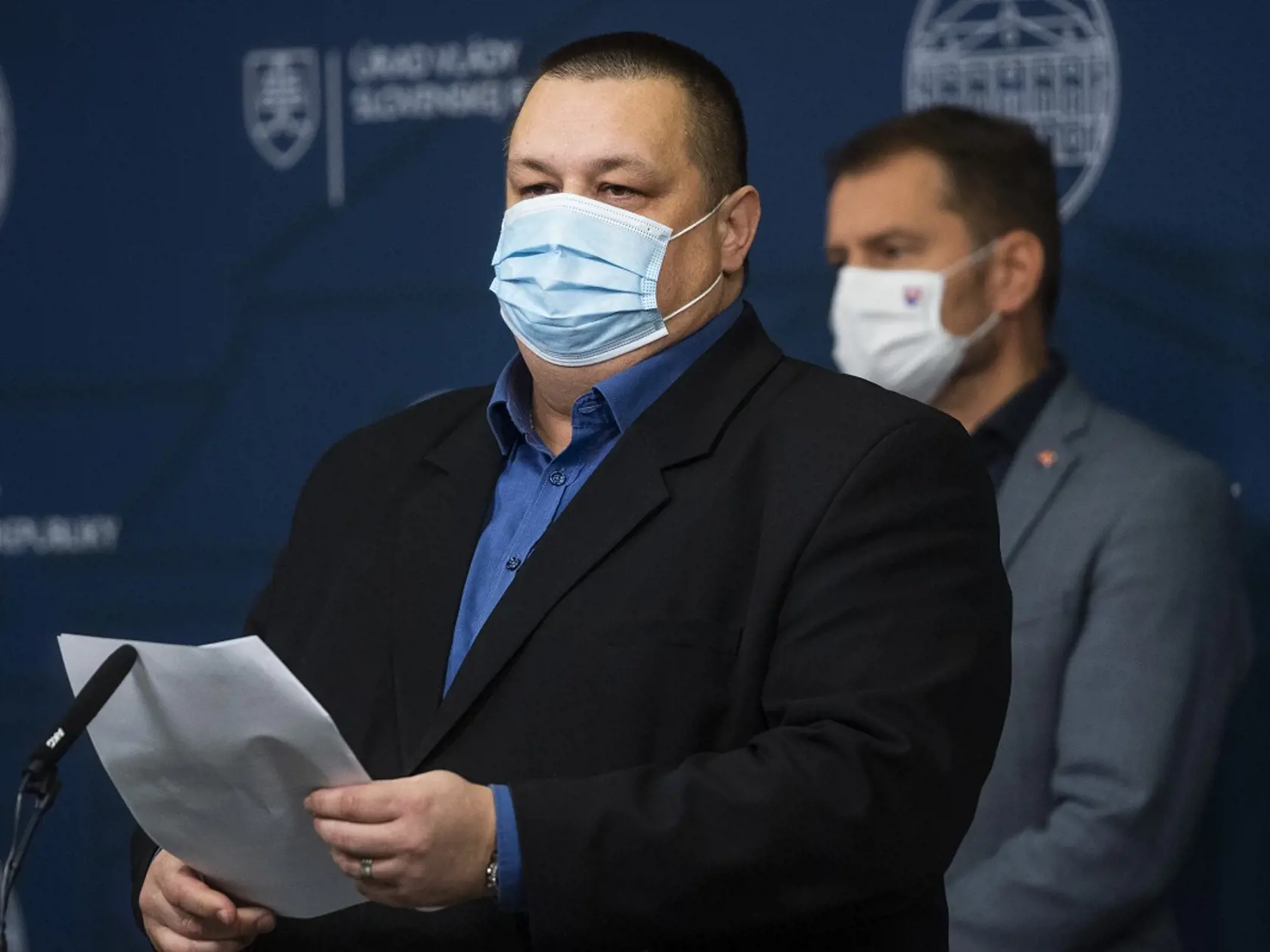 Igor Matovič, Ján Mikas tlačová konferencia k protiepidemickým opatreniam 