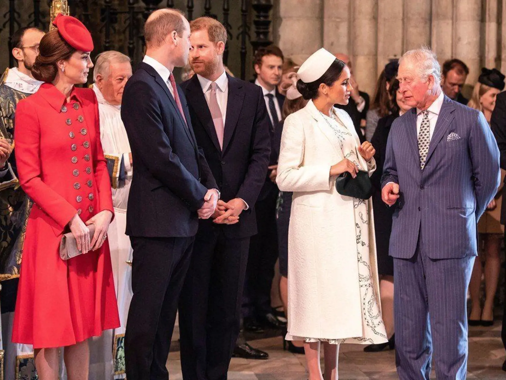 Vojvodkyňa Kate, princ William, princ Harry, Meghan Markle, princ Charles