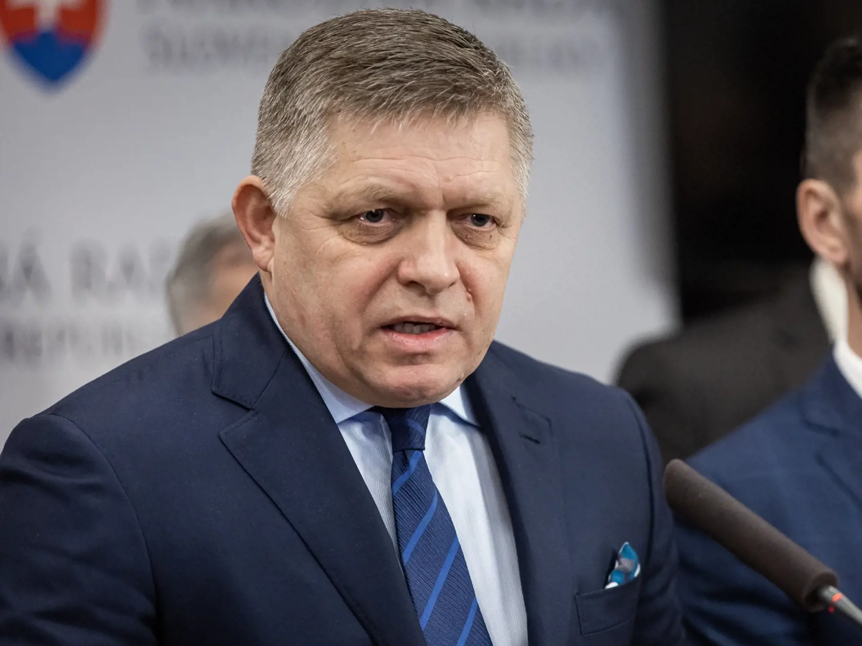 Rokovanie parlamentu o vyslovení nedôvery súčasnej vláde. Na snímke Robert Fico.