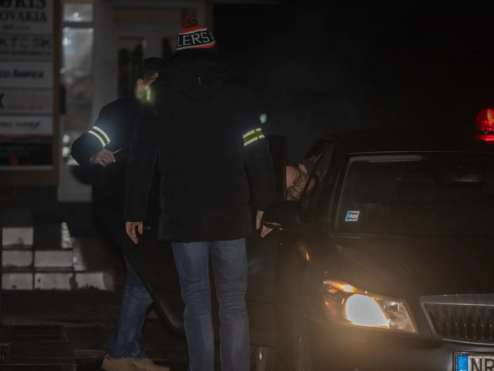 Dobroslav Trnka v Nitre po zadržaní a vypočutí na NAKA