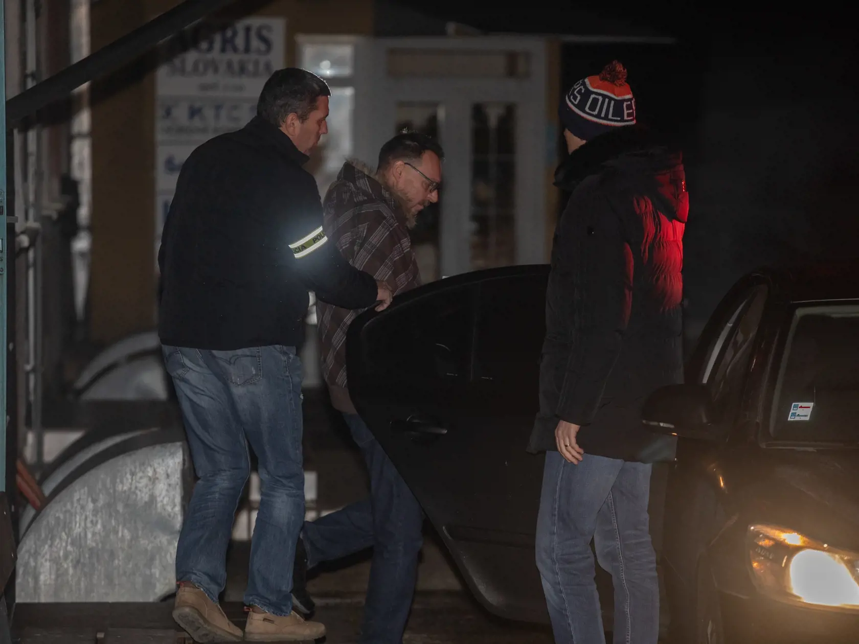 Dobroslav Trnka v Nitre po zadržaní a vypočutí na NAKA
