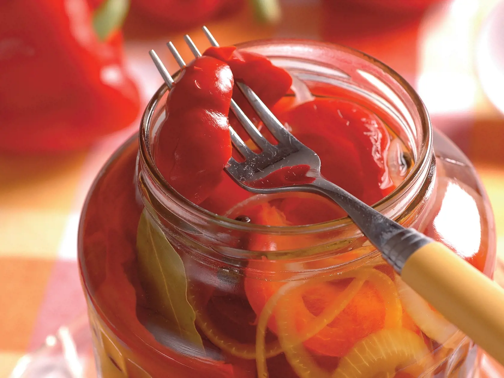 Červená paprika v oleji