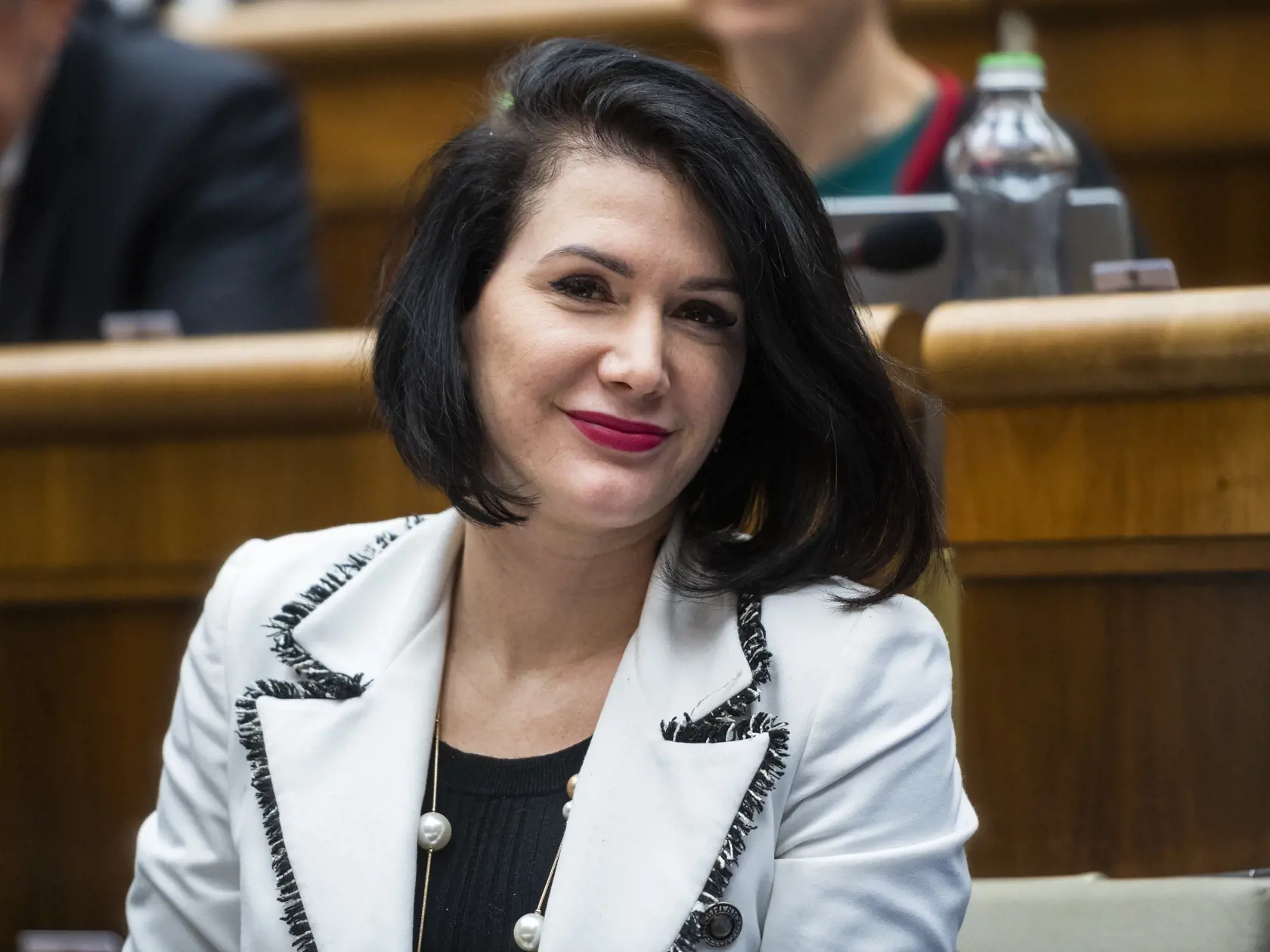 Na snímke poslankyňa NRSR Jana Bittó Cigániková (SaS) počas hlasovania na 78. schôdzi NRSR v Bratislave v stredu 30. novembra 2022. FOTO TASR - Jaroslav Novák