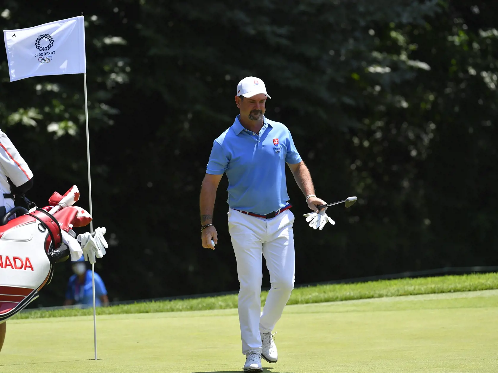 Na snímke slovenský golfista Rory Sabbatini vo štvrtom kole turnaja mužov počas XXXII. letných olympijských hier v Tokiu 1. augusta 2021.