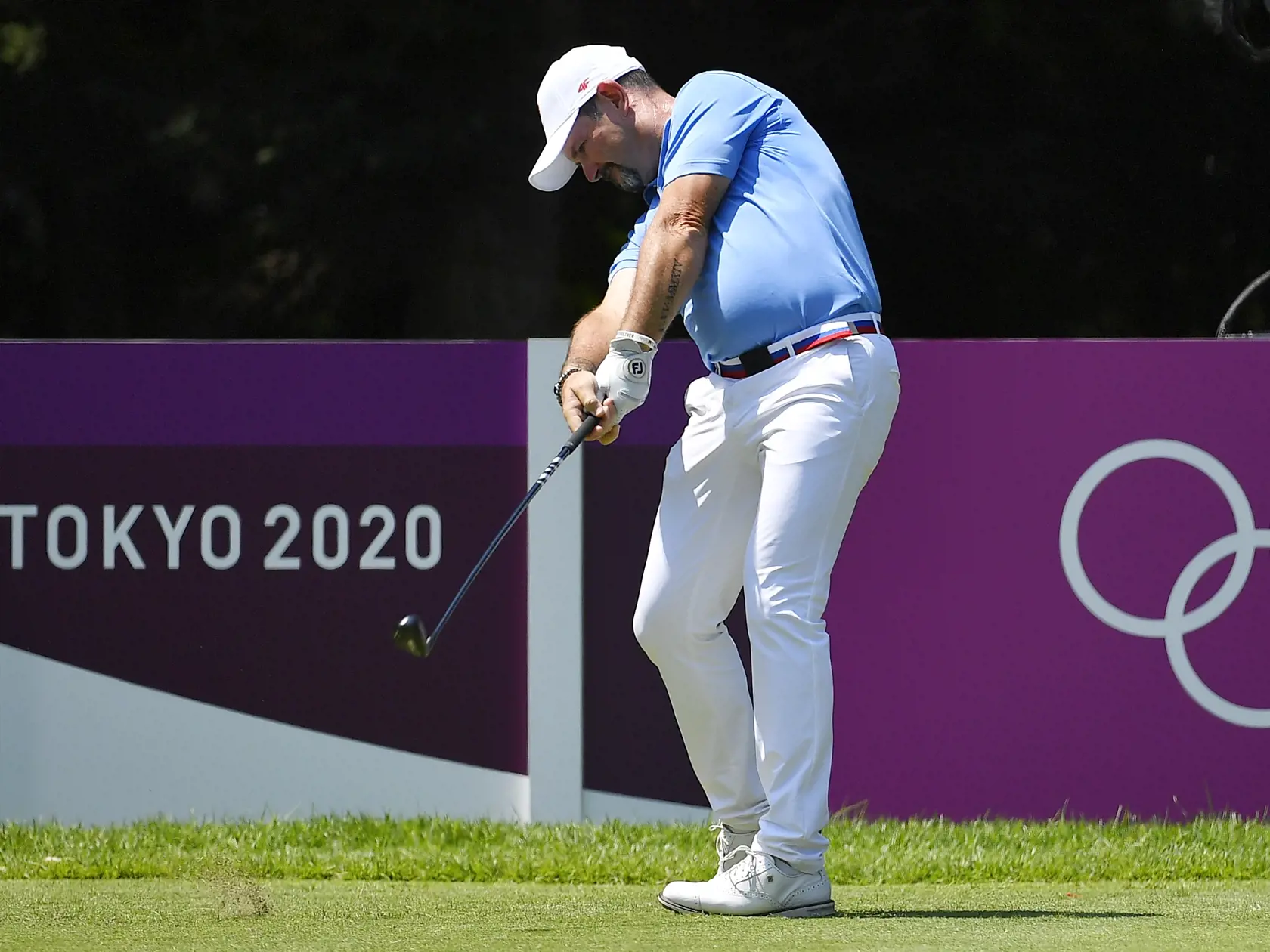 Na snímke slovenský golfista Rory Sabbatini vo štvrtom kole turnaja mužov počas XXXII. letných olympijských hier v Tokiu 1. augusta 2021.