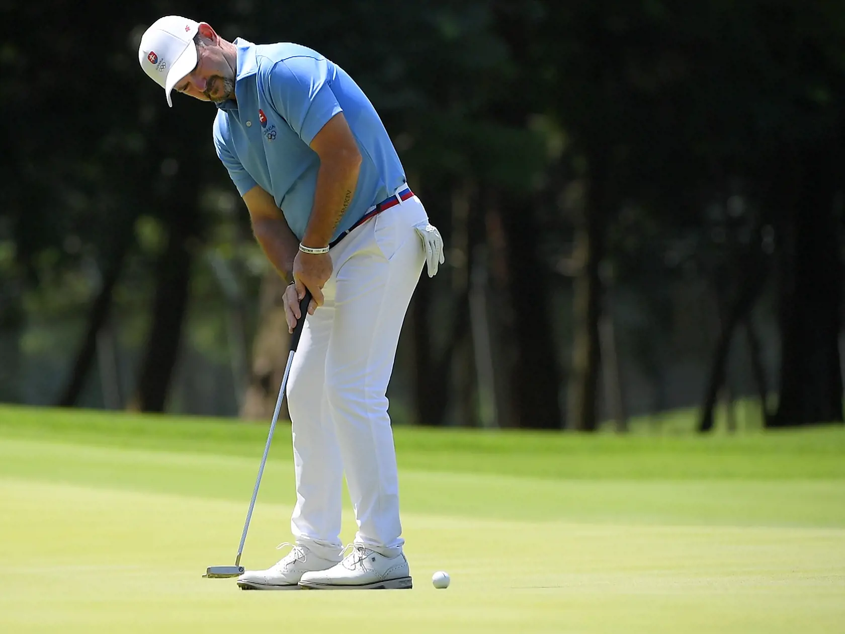 Na snímke slovenský golfista Rory Sabbatini vo štvrtom kole turnaja mužov počas XXXII. letných olympijských hier v Tokiu 1. augusta 2021.