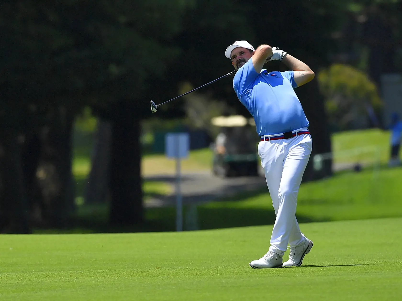 Na snímke slovenský golfista Rory Sabbatini vo štvrtom kole turnaja mužov počas XXXII. letných olympijských hier v Tokiu 1. augusta 2021.