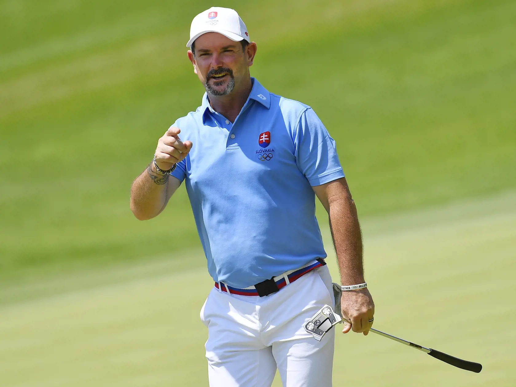 Na snímke slovenský golfista Rory Sabbatini vo štvrtom kole turnaja mužov počas XXXII. letných olympijských hier v Tokiu 1. augusta 2021.