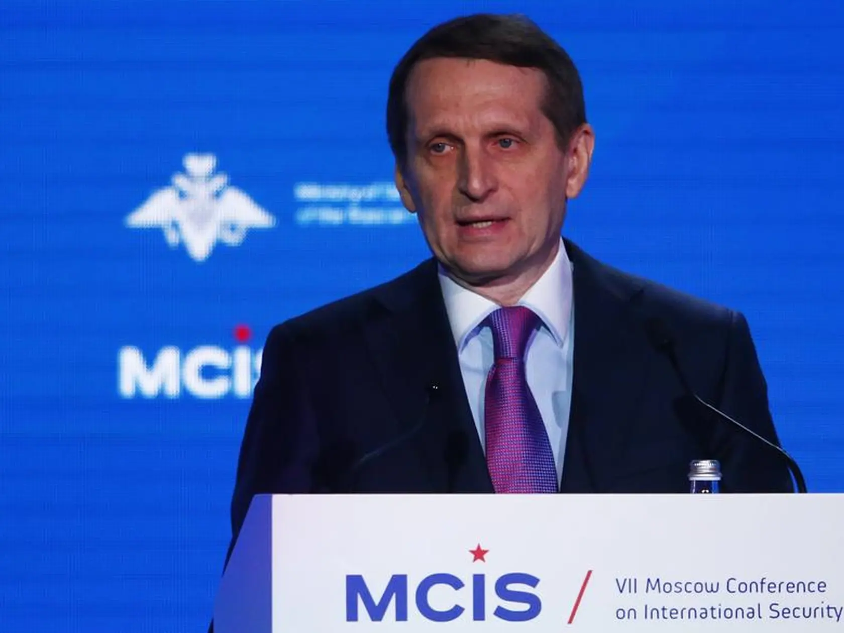 Riaditeľ ruskej civilnej Služby vonkajšej rozviedky (SVR) Sergej Naryškin.