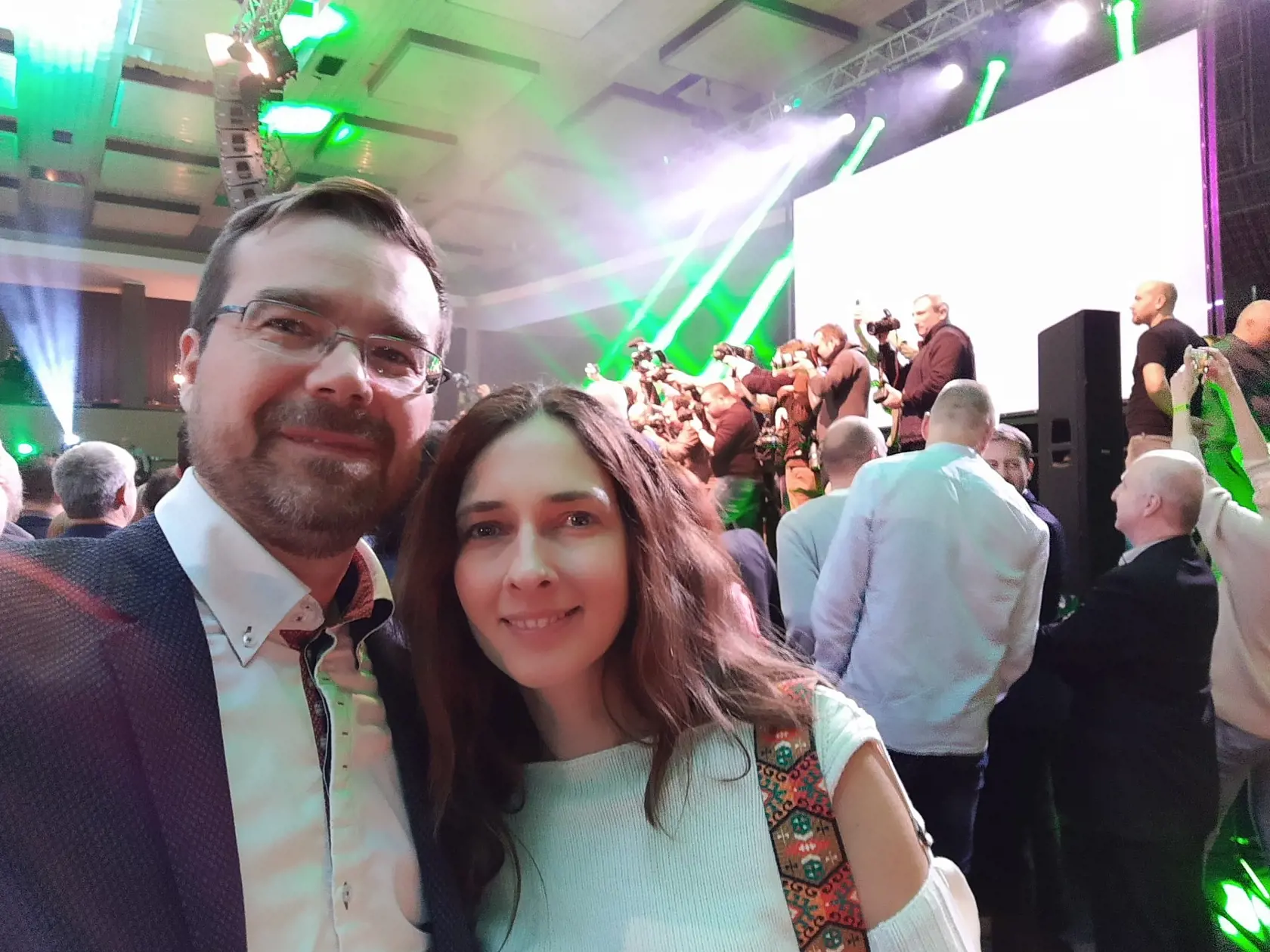 Marek Krajčí s manželkou