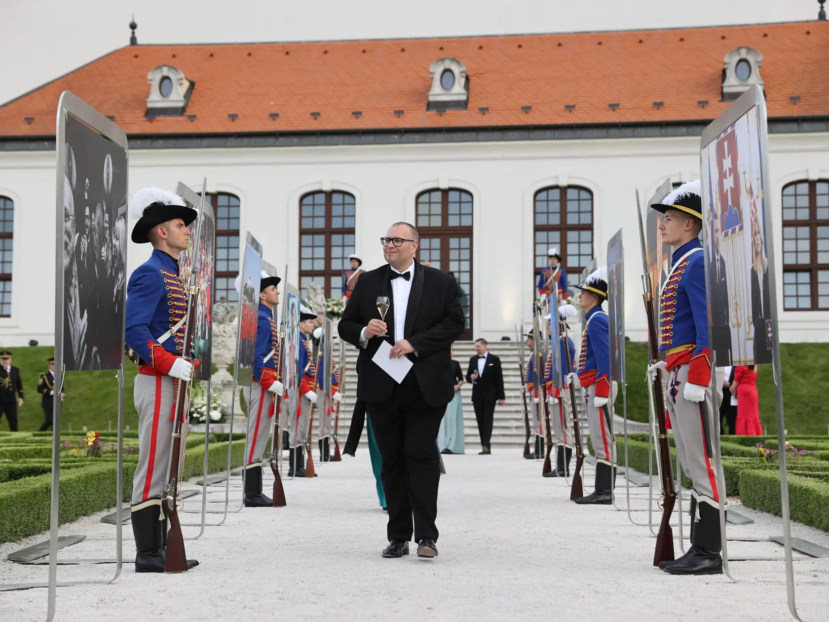 Slávnostná recepcia prezidenta SR Petra Pellegriniho na Bratislavskom hrade.