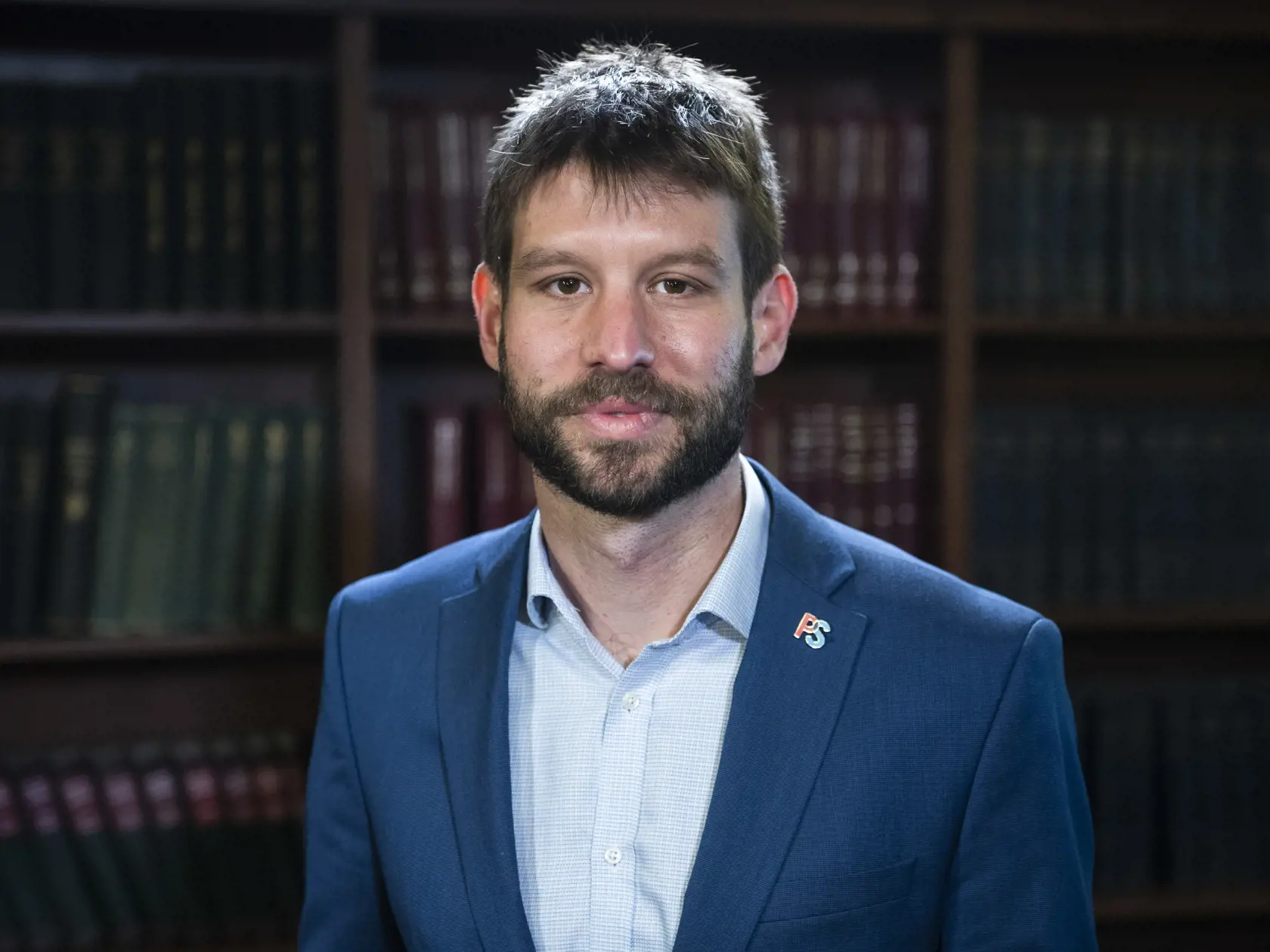 Na snímke europoslanec Michal Šimečka počas diskusie v TASR TV ku Konferencii o budúcnosti Európy (CoFoE) v Bratislave 7. decembra 2021. FOTO TASR - Jaroslav Novák