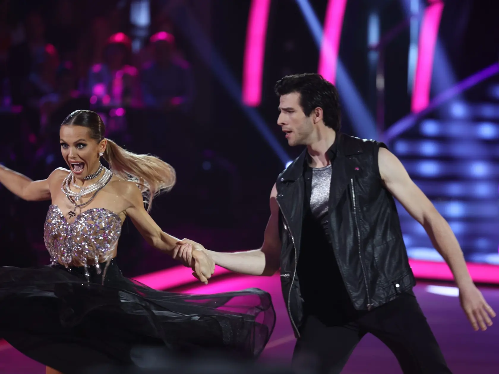 8. kolo Let's Dance. Na snímke Kristián Baran a Dominika Rošková.