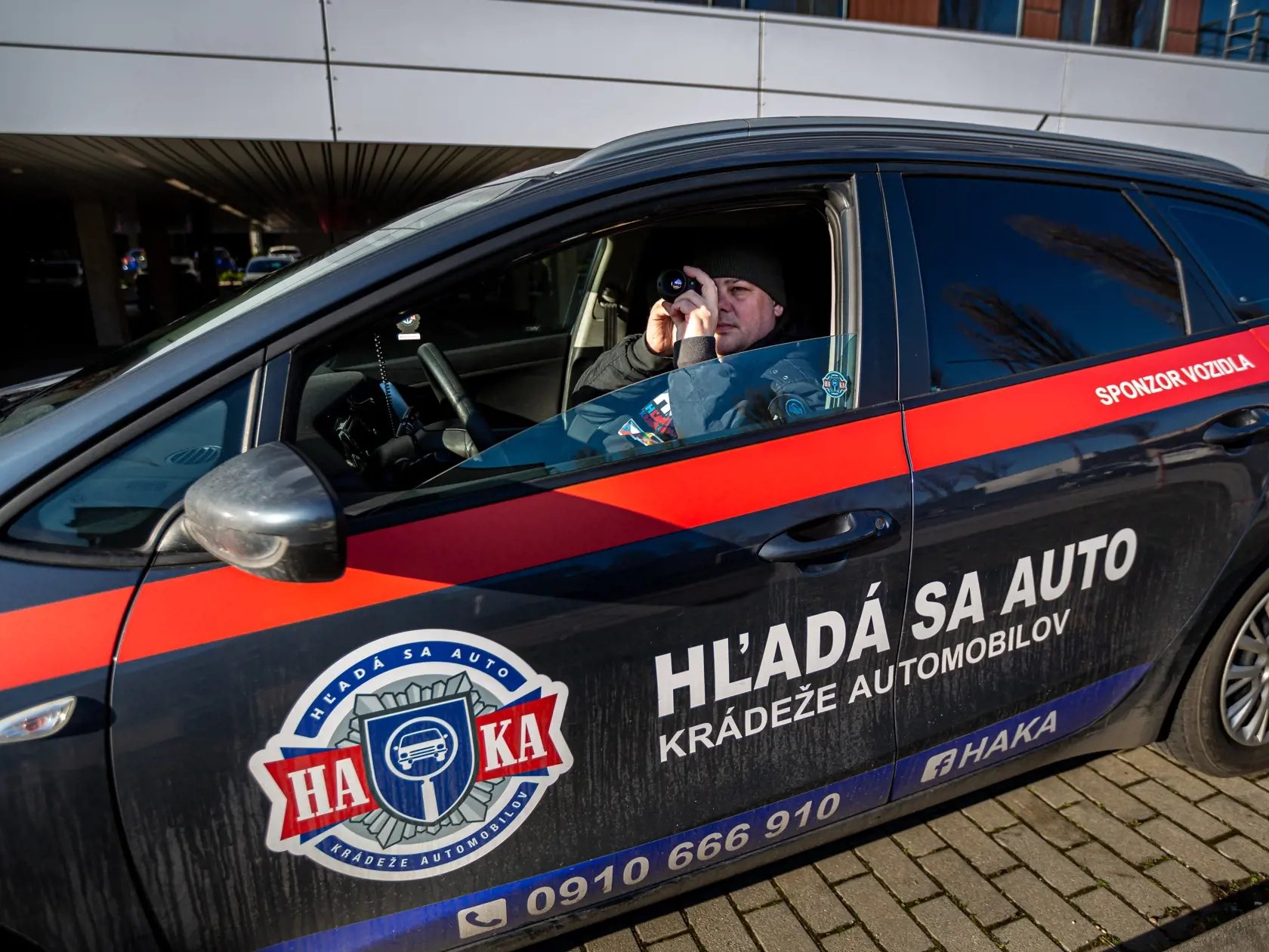 Na snímke Štefan Farkaš,  zakladateľ združenia HAKA (hľadá sa kradnuté auto).