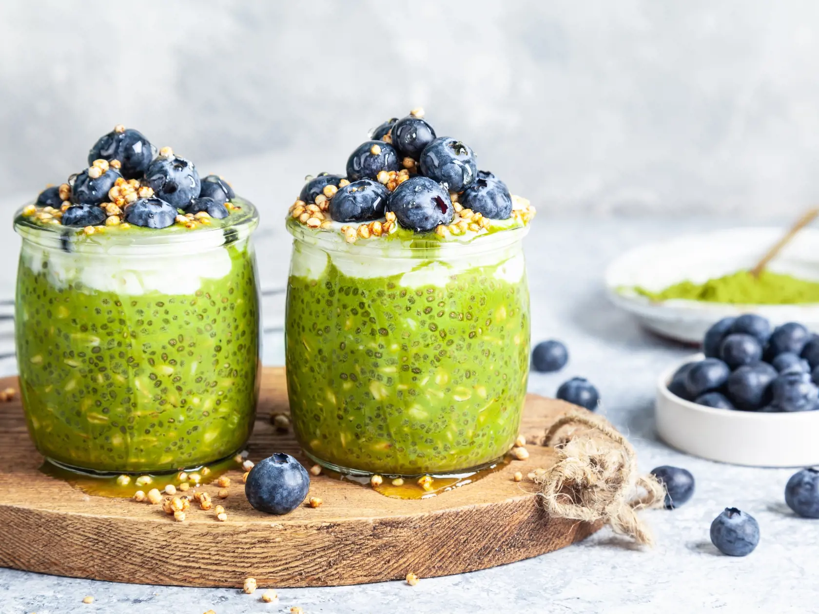 Matcha raňajková kaša