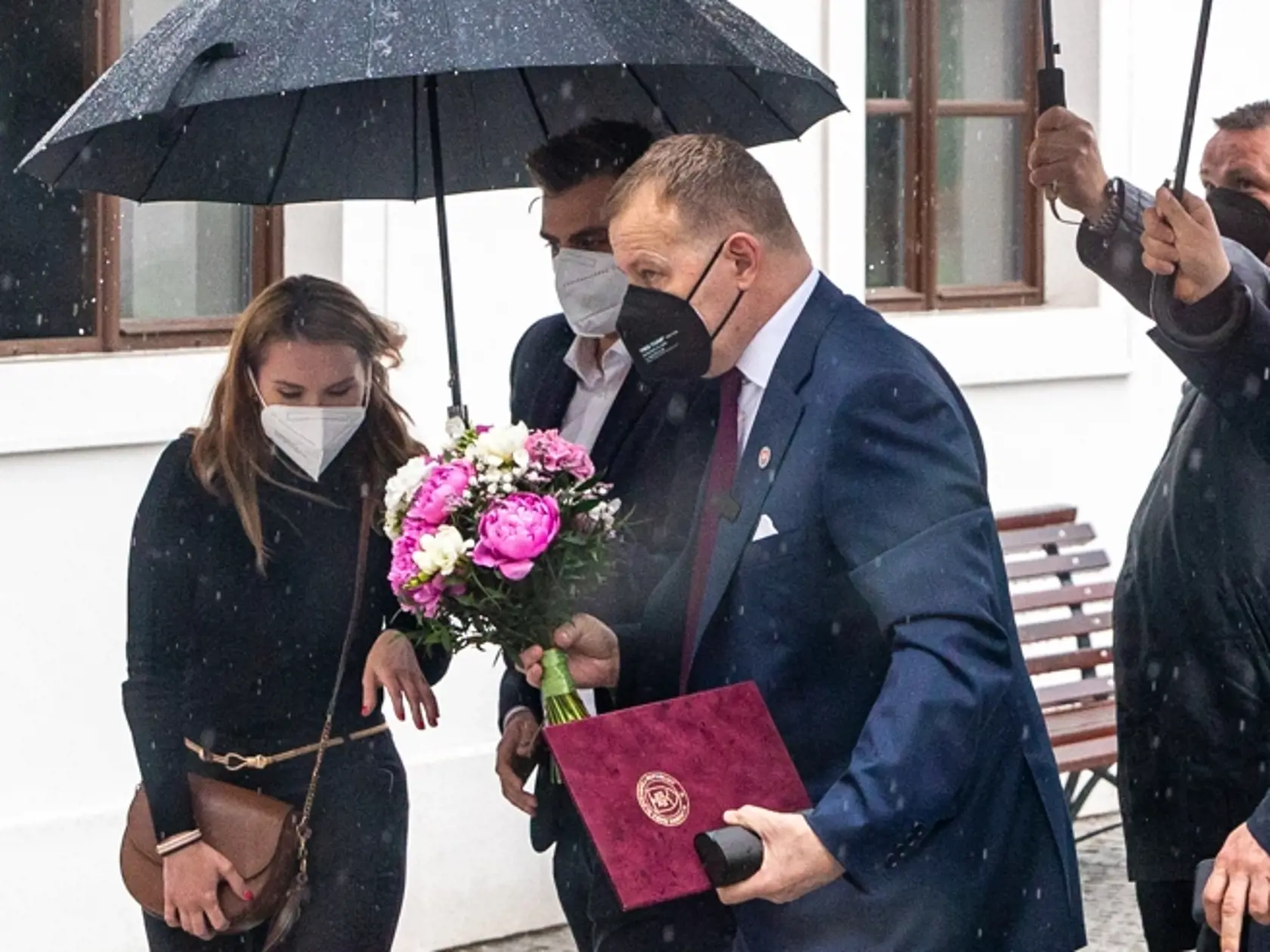 Vernisáž výstavy “Slovenský den kroja”  ktorá sa uskutočnila na Bratislavskom hrade. Na snímke je Boris Kollár. 