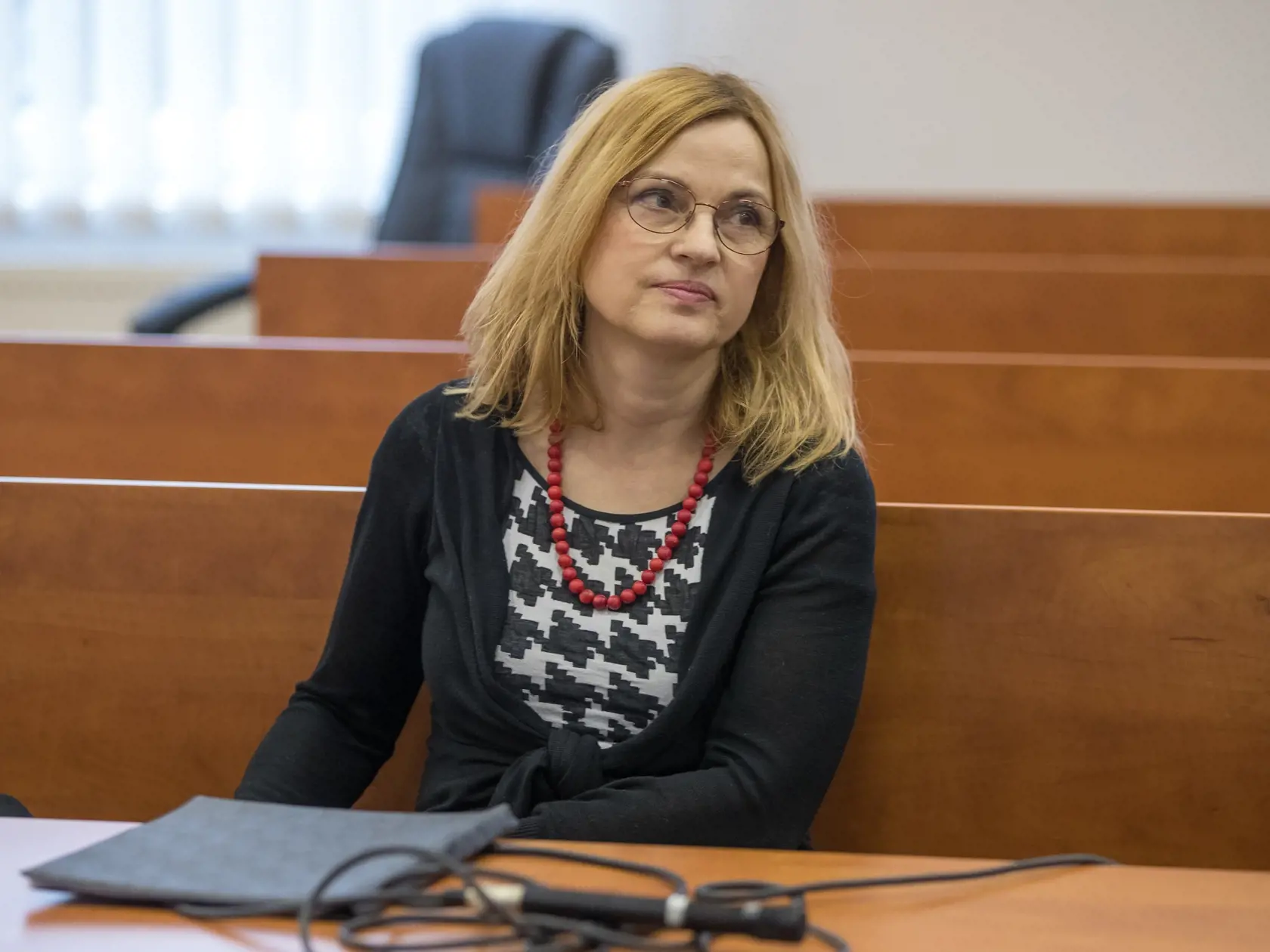 Ôsme pojednávanie na Špecializovanom trestnom súde v Pezinku vo veci vraždy investigatívneho novinára Jána Kuciaka a jeho snúbenice Martiny Kušnírovej. Na snímke je psychiatrička Andrea Heretiková Marsalová.